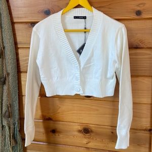 Zaful Forever Young Cropped Cardigan Sweater